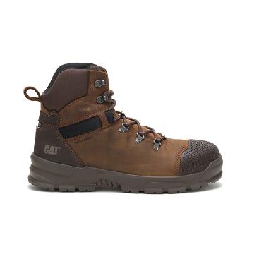 Caterpillar Accomplice X Waterproof Steel Kappe Sicherheitsstiefel Herren Kaffee | CAT091-CH