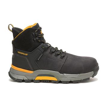 Caterpillar CAT EDGE Waterproof Nano Kappe Wasserdichte Stiefel Herren Schwarz | CAT148-CH