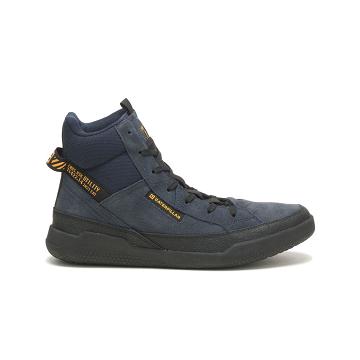 Caterpillar CODE Hex Hi Utility Sneakers Herren Blau | CAT327-CH