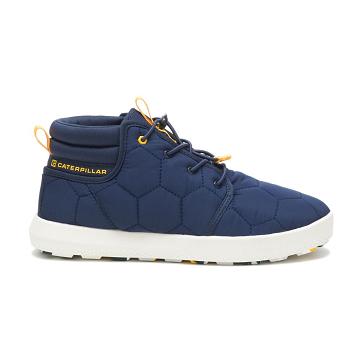 Caterpillar CODE Scout Mid Sneakers Damen Blau | CAT523-CH