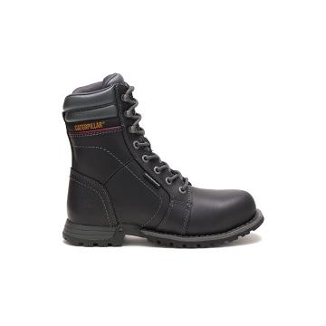 Caterpillar Echo Waterproof Steel Kappe Arbeitsstiefel Damen Schwarz | CAT493-CH