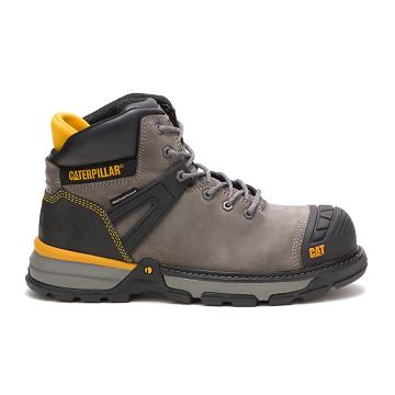 Caterpillar Excavator Superlite Waterproof Carbon Composite Kappe Sicherheitsstiefel Herren Grau | C