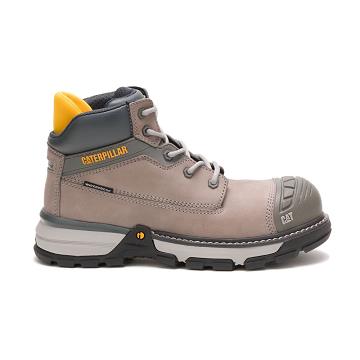 Caterpillar Excavator Superlite Waterproof Carbon Composite Kappe Sicherheitsstiefel Damen Beige | C