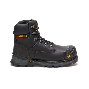 Caterpillar Excavator XL 6" Waterproof Composite Kappe Sicherheitsstiefel Herren Schwarz | CAT048-CH