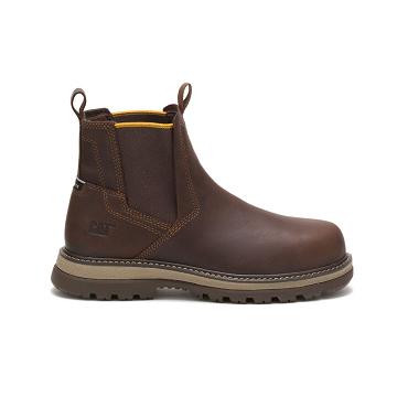 Caterpillar Fairbanks Chelsea Steel Kappe Sicherheitsstiefel Herren Kaffee | CAT070-CH