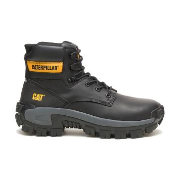 Caterpillar Invader Hi Steel Kappe Arbeitsstiefel Herren Schwarz | CAT254-CH