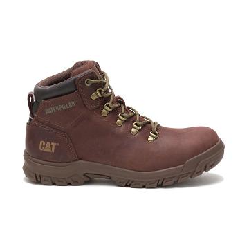 Caterpillar Mae Steel Kappe Waterproof Arbeitsstiefel Damen Kaffee | CAT495-CH