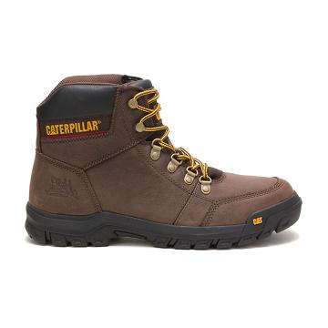 Caterpillar Outline Arbeitsstiefel Herren Kaffee | CAT211-CH