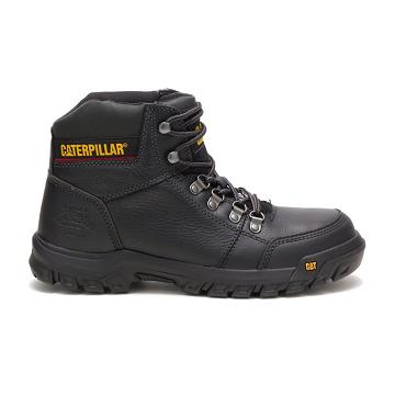 Caterpillar Outline Steel Kappe Arbeitsstiefel Herren Schwarz | CAT219-CH