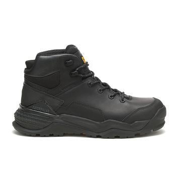 Caterpillar Provoke Mid Waterproof Alloy Kappe Sicherheitsstiefel Herren Schwarz | CAT075-CH