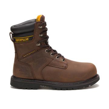 Caterpillar Salvo 8" Waterproof Steel Kappe Thinsulate™ Sicherheitsstiefel Herren Kaffee | CAT039-CH