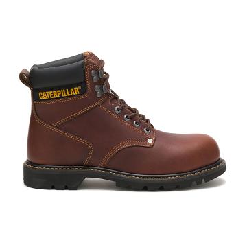 Caterpillar Second Shift Steel Kappe Arbeitsstiefel Herren Bordeaux | CAT241-CH