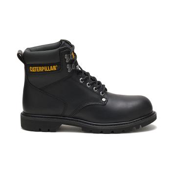 Caterpillar Second Shift Steel Kappe Arbeitsstiefel Herren Schwarz | CAT244-CH