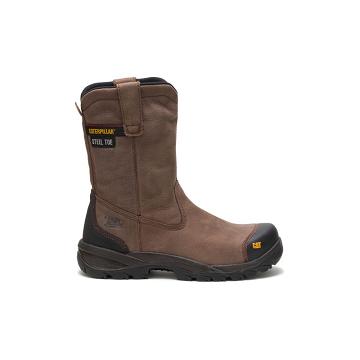 Caterpillar Spur Steel Kappe Arbeitsstiefel Herren Braun | CAT191-CH