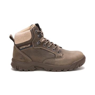 Caterpillar Tess Steel Kappe Arbeitsstiefel Damen Khaki | CAT488-CH