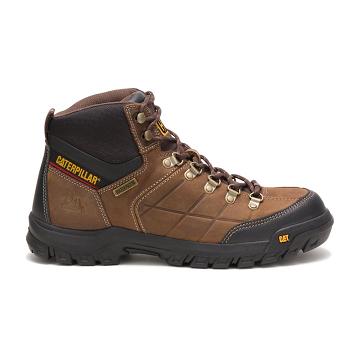 Caterpillar Threshold Waterproof Arbeitsstiefel Herren Braun | CAT225-CH