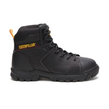 Caterpillar Wellspring Waterproof Metatarsal Guard Steel Kappe Arbeitsstiefel Herren Schwarz | CAT23