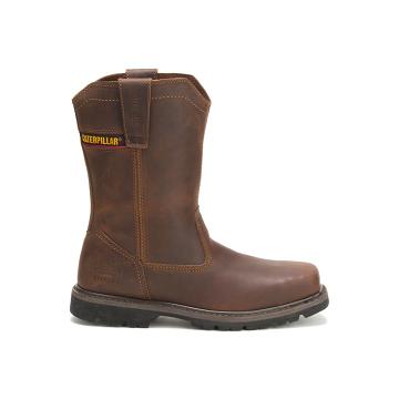 Caterpillar Wellston Steel Kappe Sicherheitsstiefel Herren Kaffee | CAT026-CH